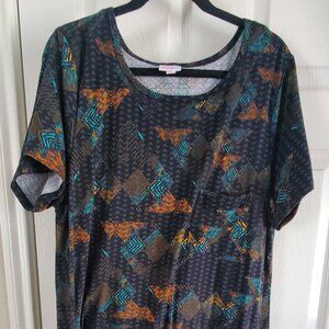 3XL Carly LuLaRoe short sleeve dress, high low length
